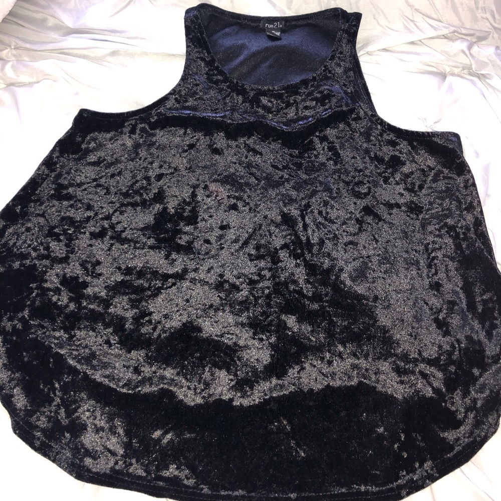 Velvet tank top